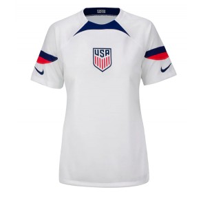 Maillot de foot États-Unis Domicile Femmes Monde 2022 Manches Courte